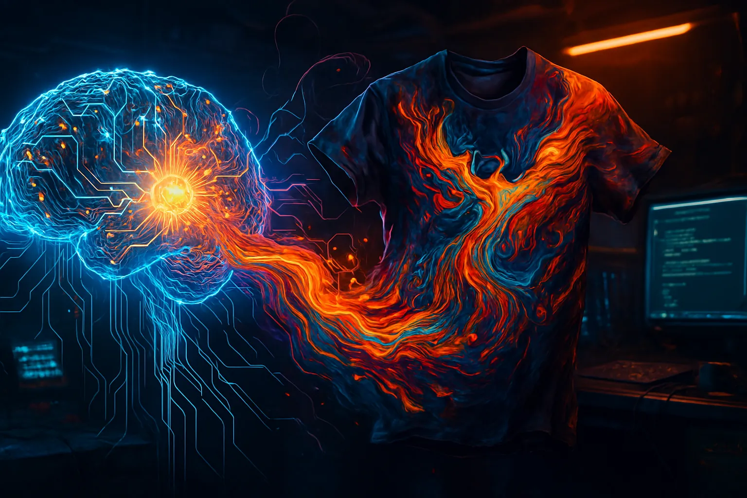 From Pixels to Print: The Incredible Journey of an AI-Generated T-Shirt